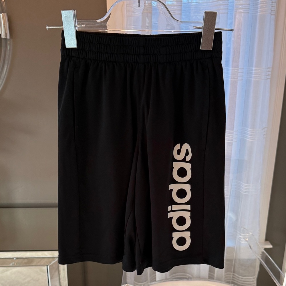 Adidas Kids M 10/12 Black Athletic Shorts